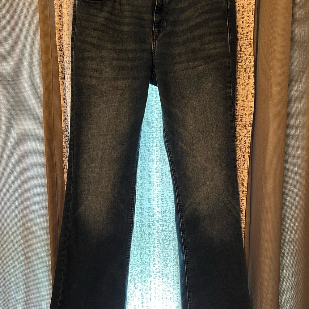 Simply Vera Vera Wang Dark Blue Flare Jeans